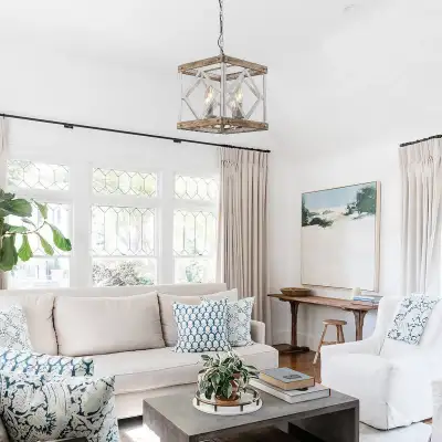 Rylie 4 - Light Dimmable Lantern Square / Rectangle Chandelier, View more