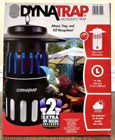New. This Dynotrap DT1050-CSTCA mosquito and insect trap is perfect for keeping your outdoor spaces...