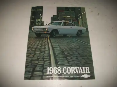 1968 CHEVROLET CORVAIR SALES BROCHURE. Can mail., View more