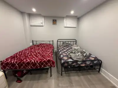 One large bedroom share rent immediately is available for rent in a new house with a separate entran...