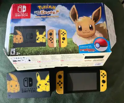 Nintendo Switch Lets Go Eevee edition COMPLETE IN BOX, View more