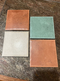 Ceramic 4” x 4” tiles - 200 tiles with Sanded tile grout