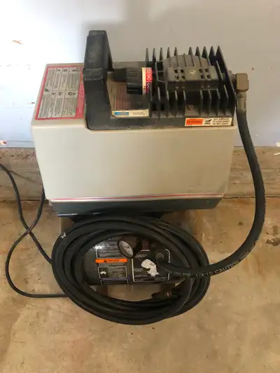 Trip;e Play Air Compressor, Campbell Hausfeld Impact Driver, Campbell Hausfeld Power Chisel with 4 B...