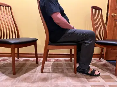 teak ergonomic dining chair, View more