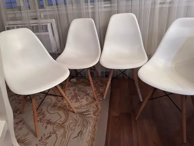 White Mid-Century Modern Dining Chairs628632848968981222