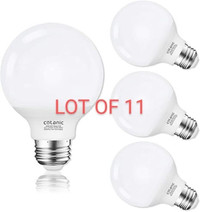LOT OF 11 PACKS. G25 LED Vanity Light Bulb 2700K