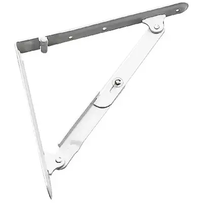 Folding shelf bracket 491W16-BC/support de tablette pliante 16", View more