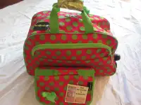 REDUCED BNWT Travel tote on wheels with makeup bag - P/U ELMIRA
