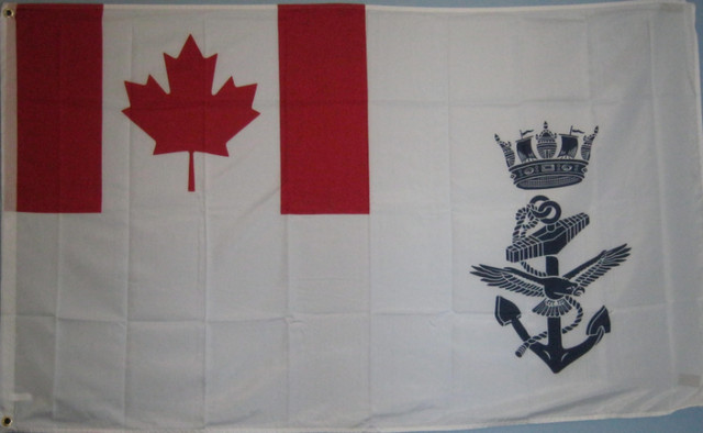 Canadian Navy Flag w/header and brass Grommets - 3' x 5' - New in Arts & Collectibles in Chatham-Kent