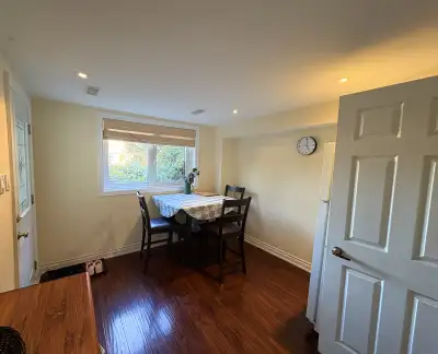 One private bedroom in a walkout basement is available for rent in a quiet and safe neighbourhood. F...