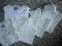 Sleeveless Cotton Blouses . White . Clean:ExcCond:SmokeFree