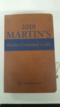 2019 Martin's Pocket Criminal Code