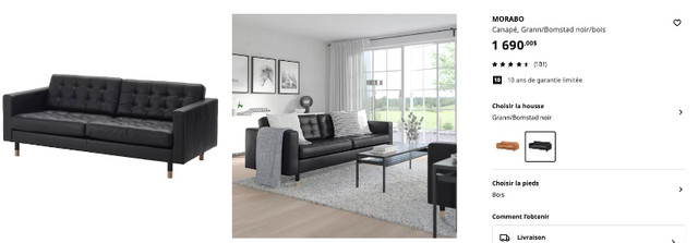 Divan IKEA MORABO dans Sofas et futons  à Longueuil/Rive Sud - Image 3