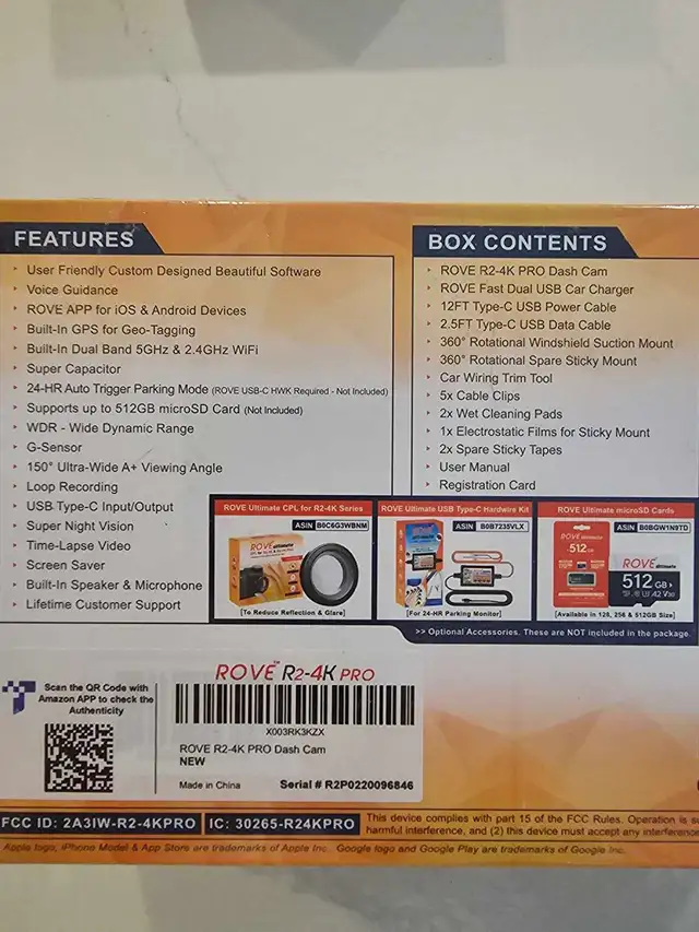 ROVE R2-4K PRO Dash Cam Bundle in Security Systems in City of Montréal - Image 4