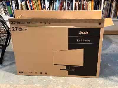 Acer KA2 Series 27” Monitor Monitor only and box No stand but can mount on any monitor clamp / stand...