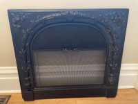 Beautiful Fireplace Cover with front screen Door