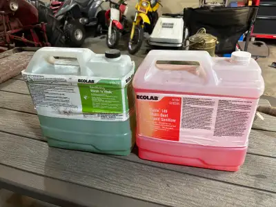 ecolab wash n walk and liquid sanitizer , View more