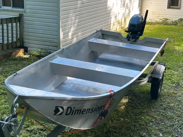 Aluminum Boat 14' no rivets, fully equipped62863286377859122