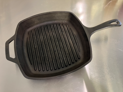 10" Lodge Cast Iron Grill Pan, View more