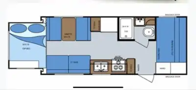 Hard wall Gulfstream Stream lite. - NO Tim walls on this one, light weight, tandem axle, queen rear...