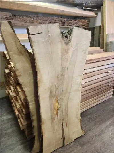 Live Edge Maple Slab, View more