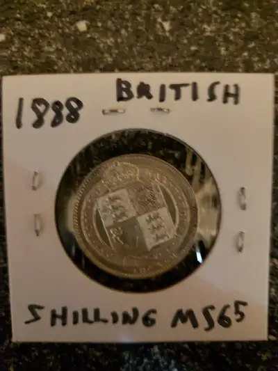 Gorgeous 1888 British Shilling, View more