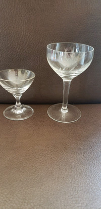 Vintage champagne glasses