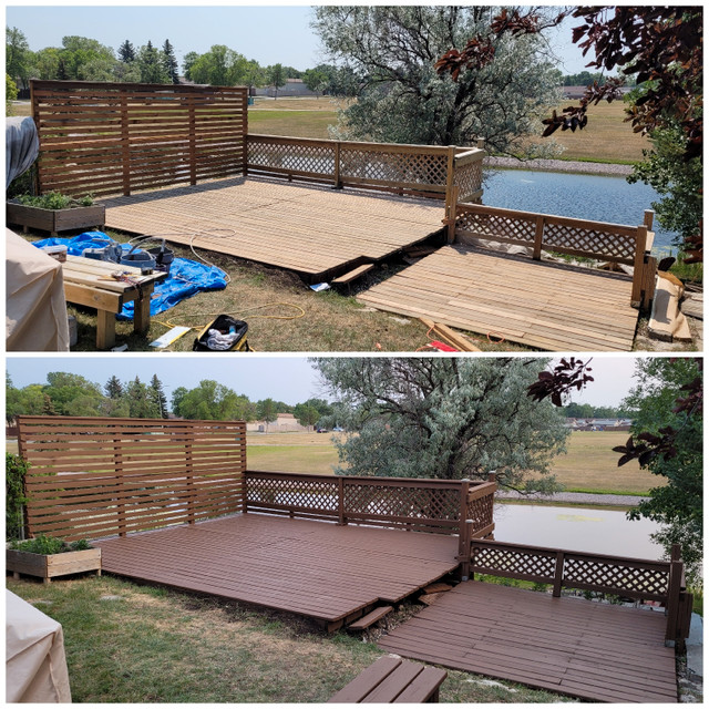 Best deck and fence staining Fence, Deck, Railing & Siding Winnipeg