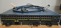 PoE+ Switch Stack: Three Cisco WS-C2960X with power system