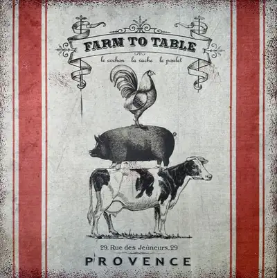 Collection. Décoration Cadre fer galvanisé Farm To Table, View more