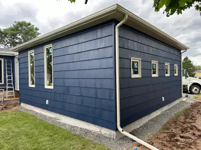 5 & 6 inch seamless gutters & siding installations , View more
