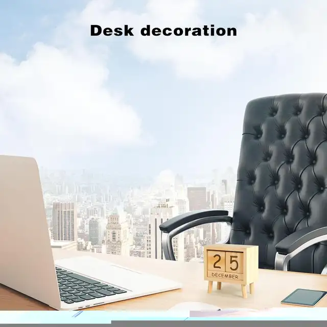 Wooden Perpetual Calendar Blocks For Home And Office Desktop in Home Décor & Accents in City of Toronto - Image 6
