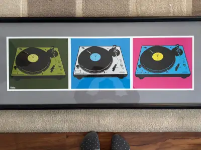 Framed Turntable Art ., View more