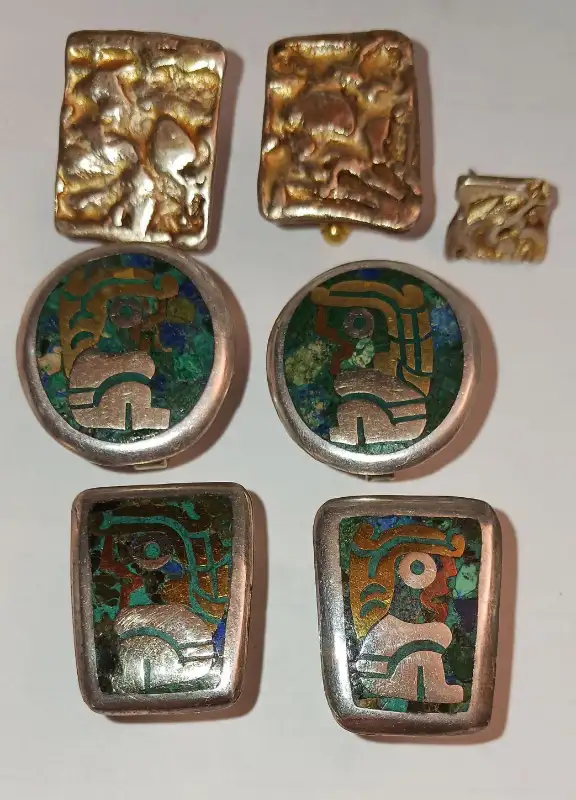 Genuine Mexican silver cufflinks $20 each in Jewellery & Watches in Downtown-West End - Image 3