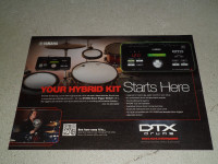 2014 Print Ad Yamaha DTX502 Electronic Drums w Donny Gruendler