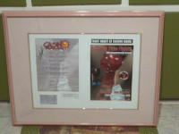 Casino Rama Boxing Fight Card /Flyer & Ticket signed by Frazier+