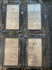 ASAHI 10 Oz Silver Bars