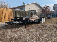 18.5' Flat Deck Dovetail Vehicle Trailer (22.5' total length)