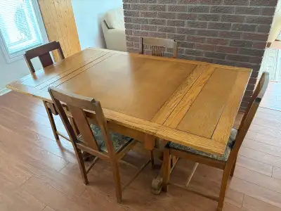 Vintage Oak Dining Table, View more