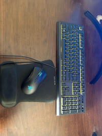 Razer keyboard + mouse + mouse pad