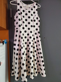 Blk & White Polka Dot Dress