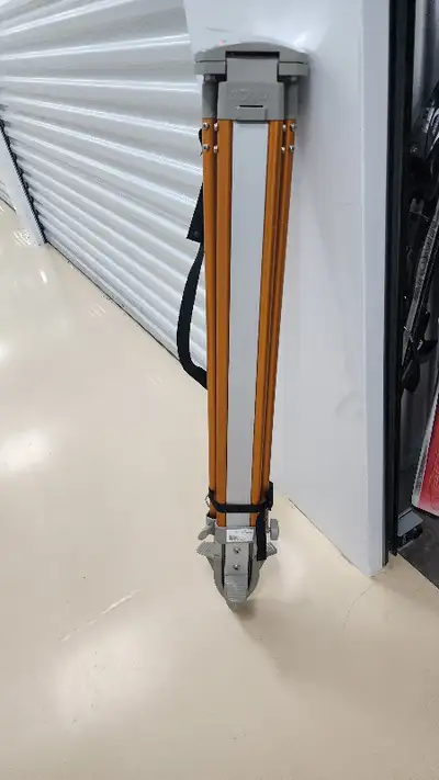 Anodized finish in high-visibility International orange and silver with sling strap for easy hand or...