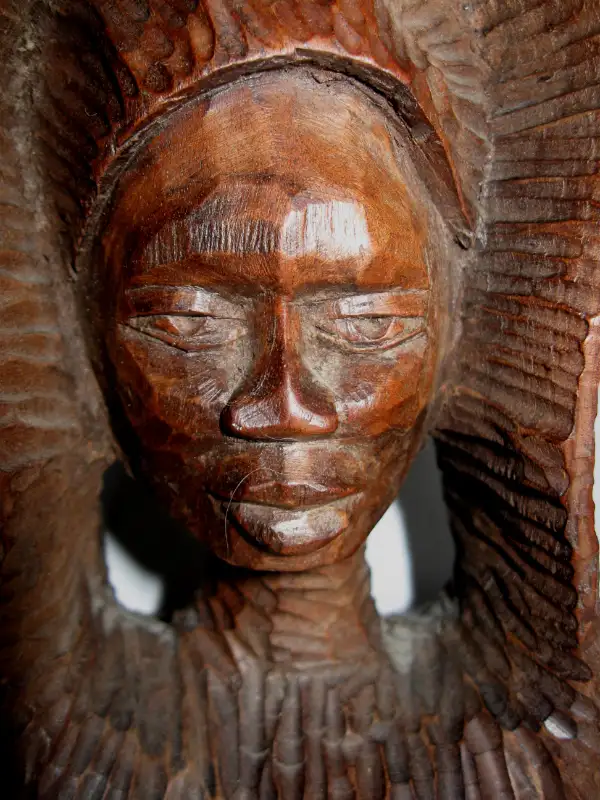 SCULPTURE HAITIENNE VINTAGE 1960s signer  "MARCELIN DECEMBRE" in Arts & Collectibles in West Island - Image 3