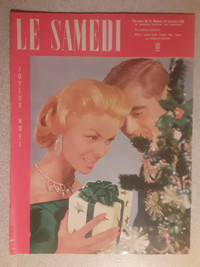 JOURNAL VINTAGE LE SAMEDI DE DECEMBRE 1958