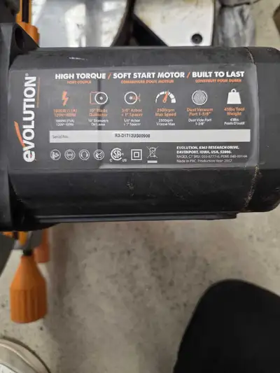 Evolution 10" Sliding Compound Mitre Saw, View more