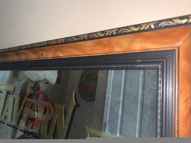 Vintage Huge Kentucky Tavern Bourbon Whiskey mirror sign Mint in Arts & Collectibles in Calgary - Image 5