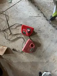 Milwaukee m 12 chargers and one battery 