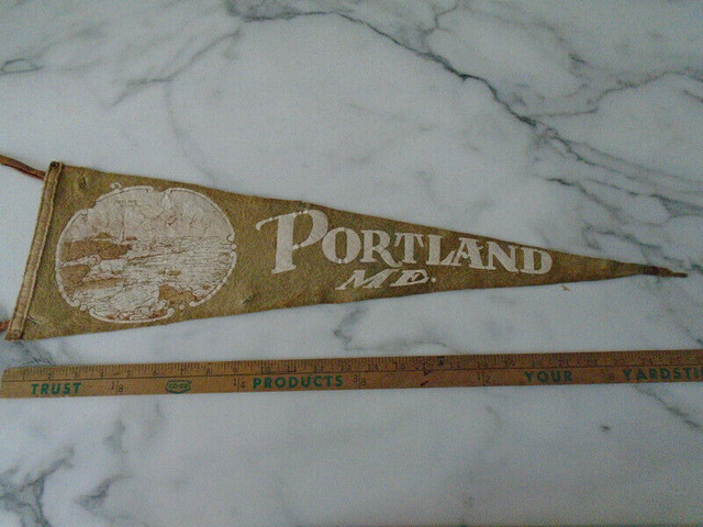 Portland Maine Felt Pennant in Arts & Collectibles in Pembroke