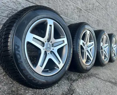 Pirelli Winter Scorpion MO Tires and original 19 inch Mercedes Benz G-Class / G-Wagon G63 rims. Good...