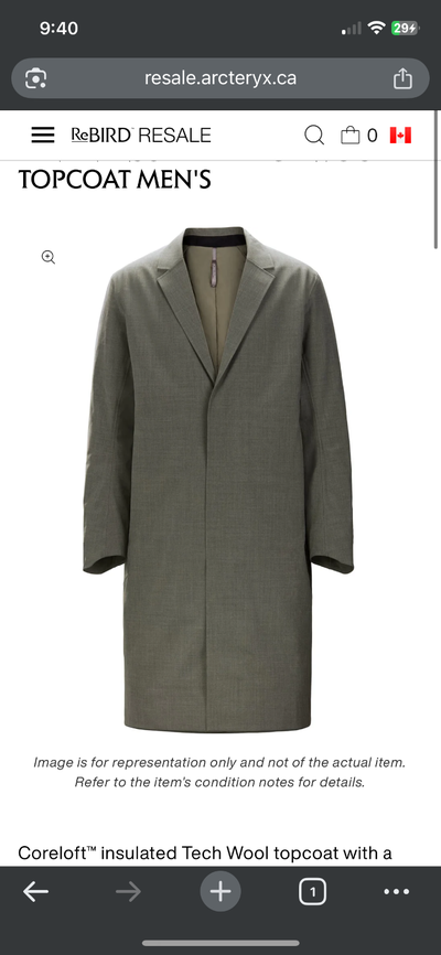 arcteryx veilance top coat, View more